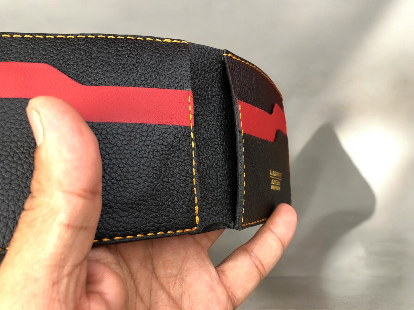 Bifold Cow Leather Wallet for Men