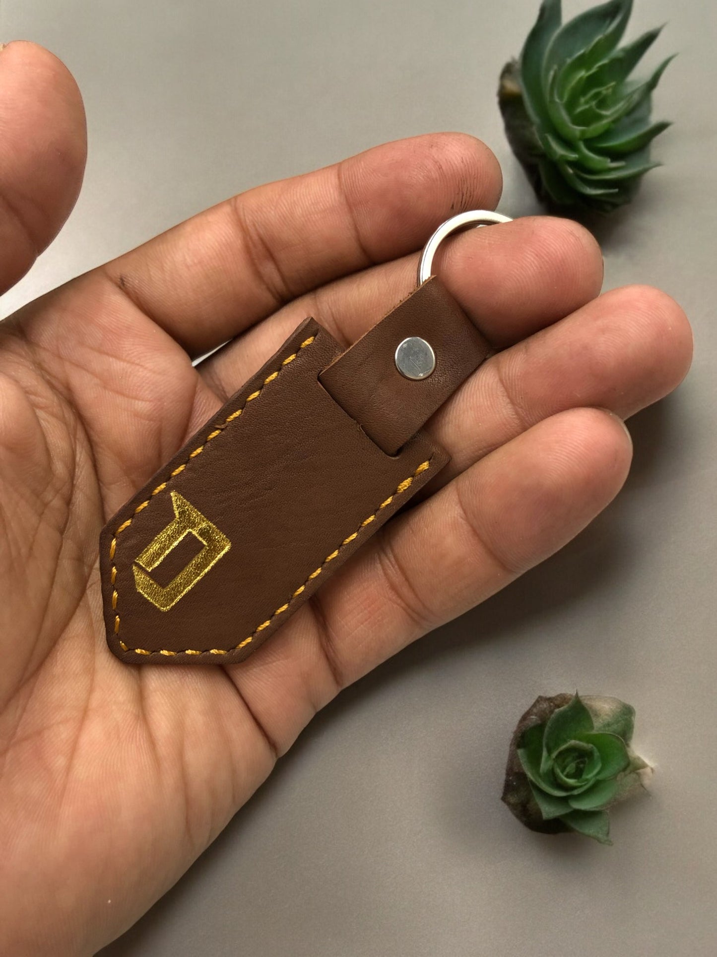 Leather Keychain (Handmade)