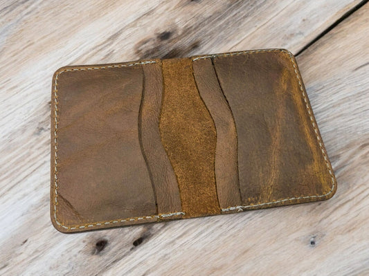 Card and Cash Holder Leather Wallet Slim Compact Design